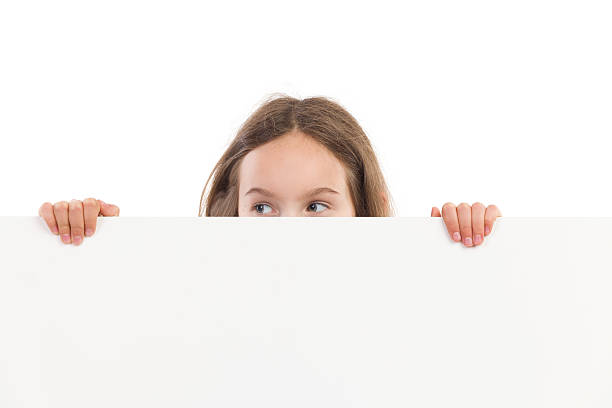 istock Peeking girl 503115069