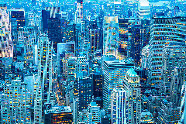 istock New York City Skyline from Above at Dusk 503115263