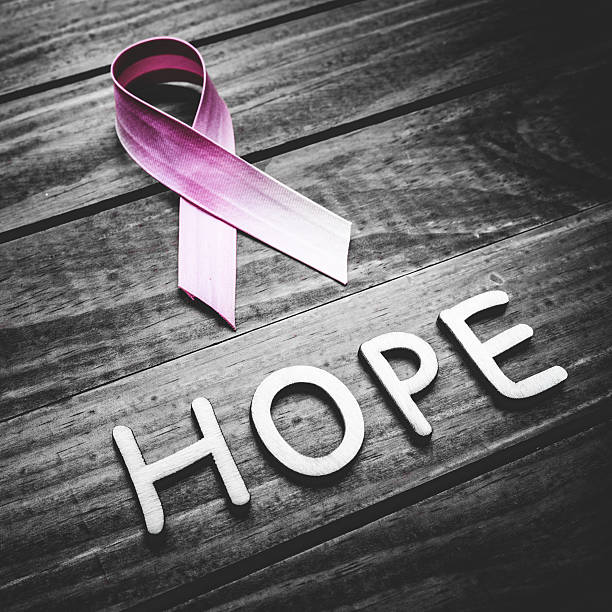 istock Breast cancer day with ribbon - concept image 503115283