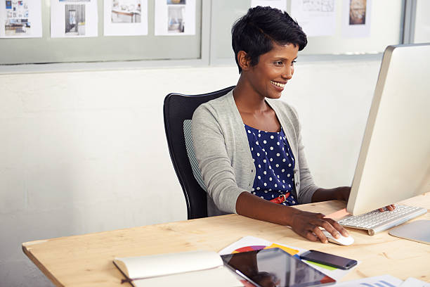 istock She's having a very productive day at the office 503116937