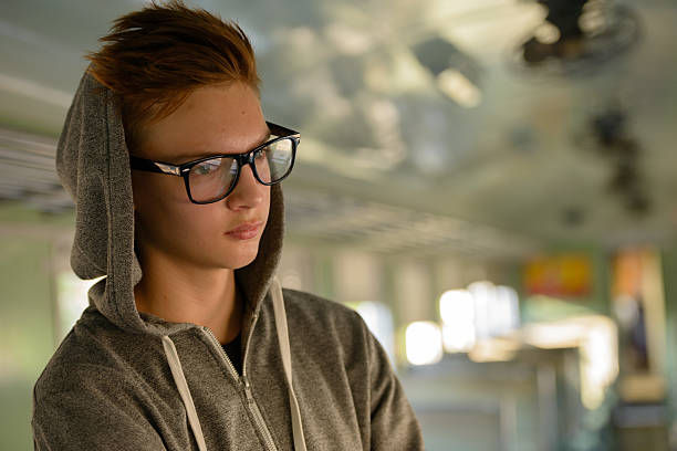 istock Teenager boy traveling with train 503117314