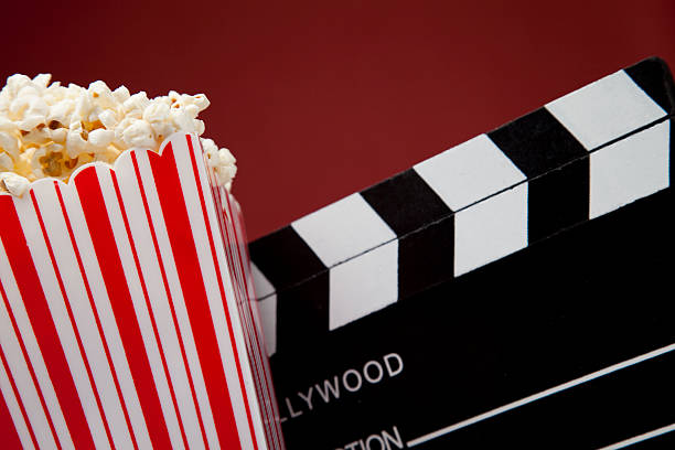 istock Popcorn and film slate 503117661
