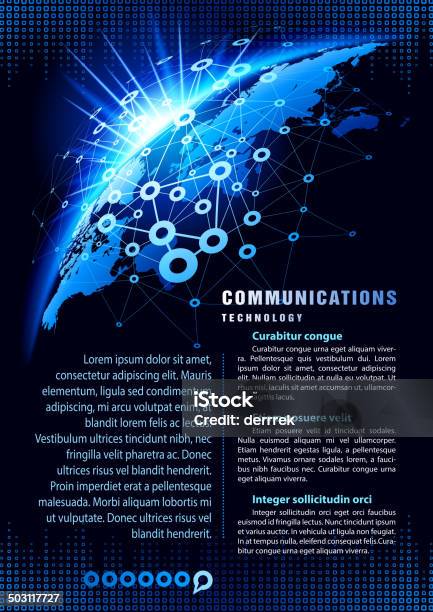 Ilustración de La Tecnología De Comunicación y más Vectores Libres de Derechos de Abstracto - Abstracto, Aparato de telecomunicación, Artículo