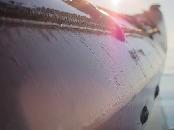 istock Part of the red kayak at sunset 503117962