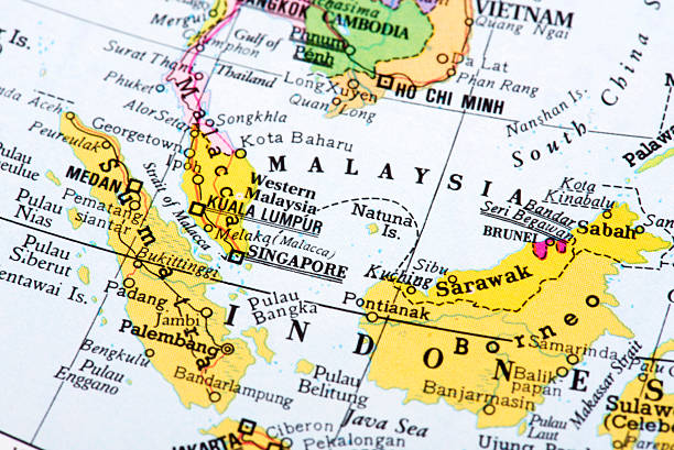 istock Map of Malaysia, Sumatra, Borneo 503117974