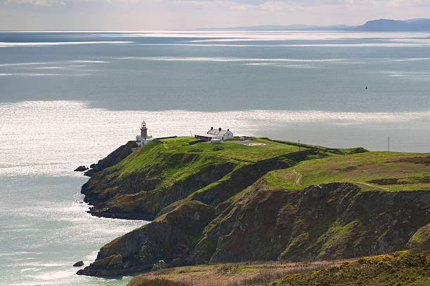 View of Howth Head (Ceann Bhinn Éadair in Irish), peninsula northeast of Dublin City in the Republic of Ireland, with view East over the Irish sea.