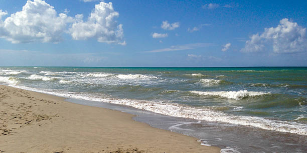 istock Blue sea on caribbean beach at summer 503118445