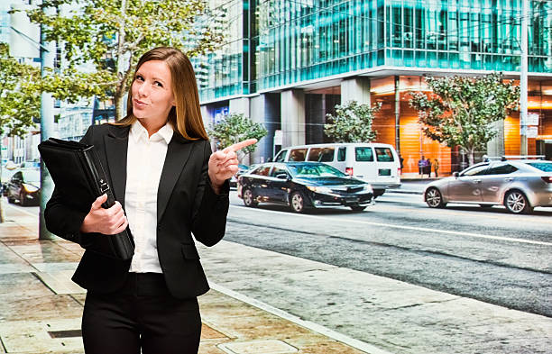 istock Businesswomen standing on road 503118828