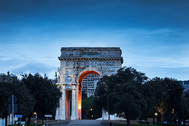 istock Genoa arch on Piazza della Vittoria 503129424