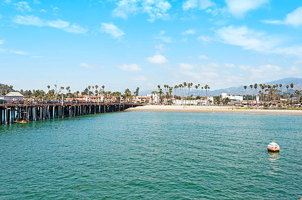 Stearns Wharf and Waterfront stock photo