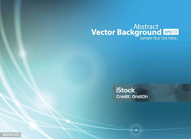 Abstract Blue Technology Background Vector Illustration Stock Illustration - Download Image Now