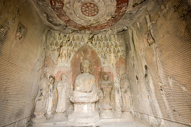 istock Longmen Grottoes with Buddha's figures 503135083