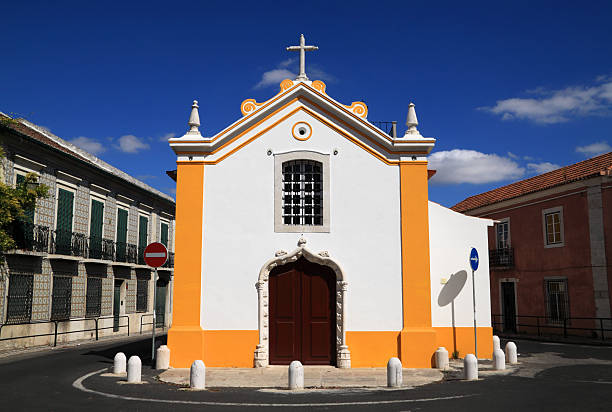 Portuguese Baroque chapel in Lumiar, Lisbon, Portugal stock photo