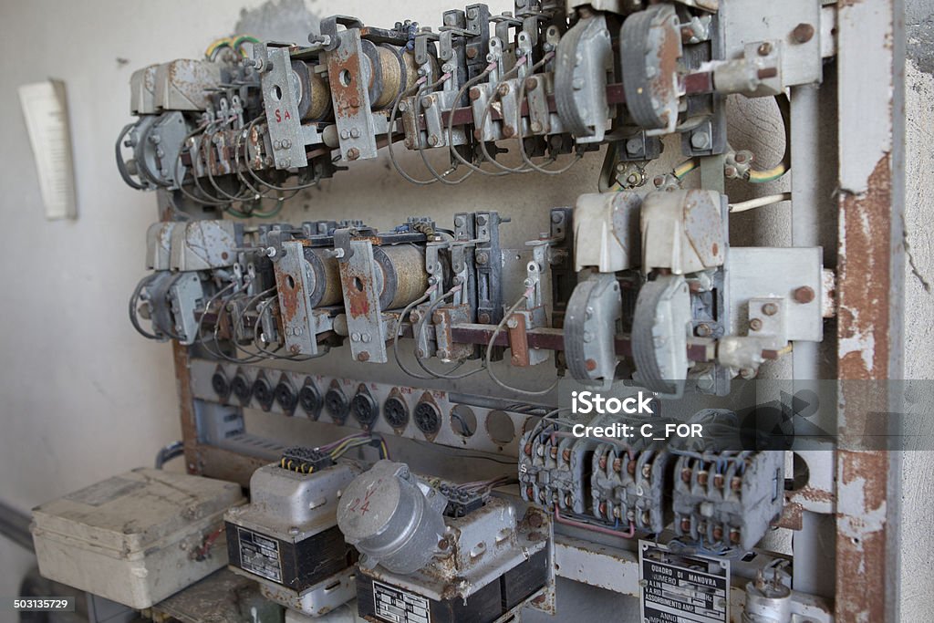 abandoned factory an old dismissed  margarine factory in the north of Italy Abandoned Stock Photo