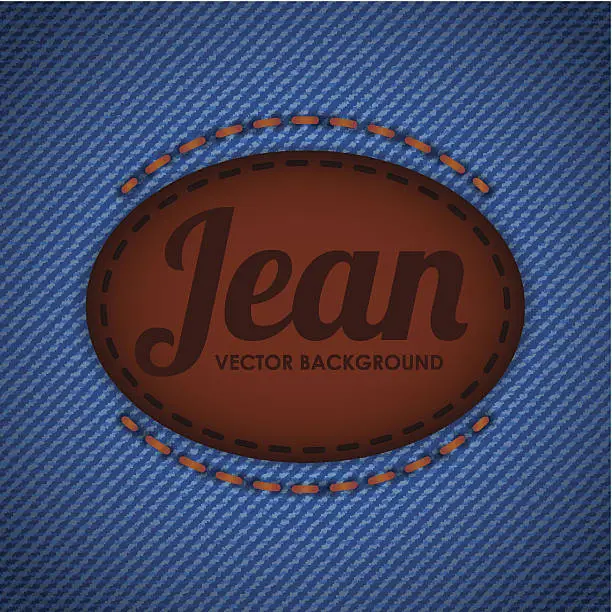 Vector illustration of Jean design