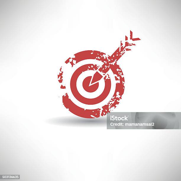 Dart Symbolgrunge Vector Stock Illustration - Download Image Now - Accuracy, Aiming, Archery