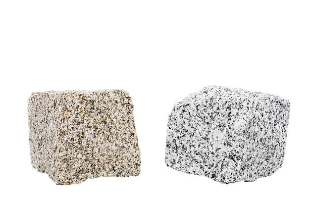 istock Two new granite stones isolated on white 503137083