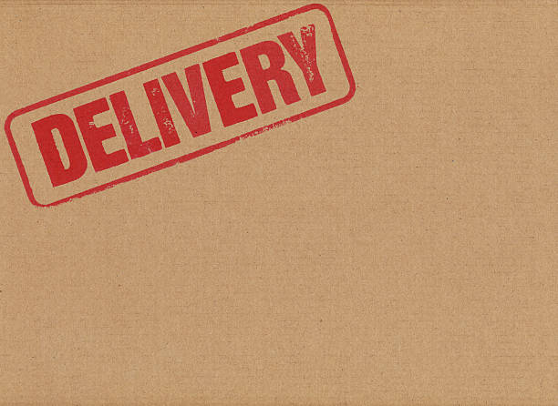 istock Delivery Stamped on Cardboard 503137869