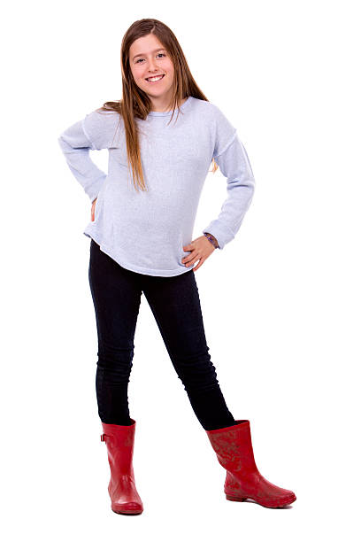 istock caucasian girl on white background 503138190
