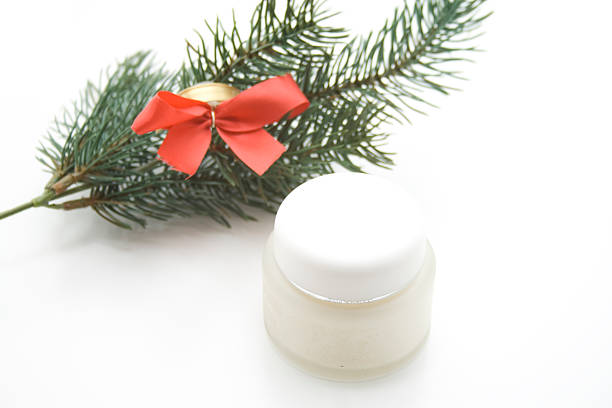 istock Face cream with fir branch 503138209