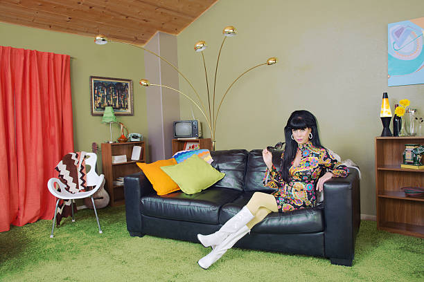 Cute Woman on Sofa