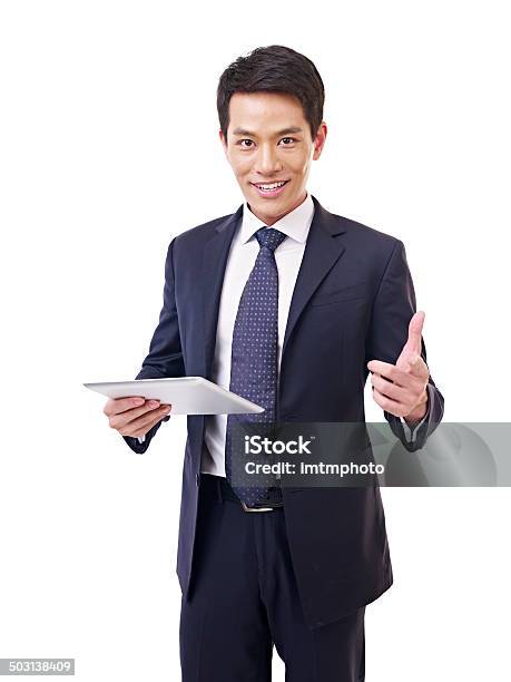 Asian Businessman With Tablet Computer Stock Photo - Download Image Now - Asia, Asian and Indian Ethnicities, Men
