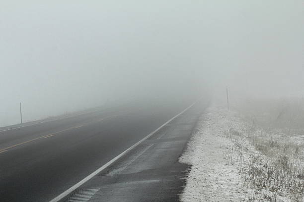 istock Heavy fog on highway 503138814