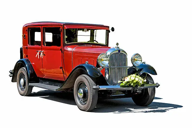 Red vintage car - Fully restored old-timer Citroën c4 (1928 – 1932)