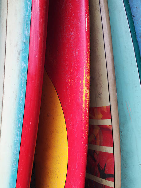 istock Brightly colored surfboards, Kauai, Hawaii 503141376