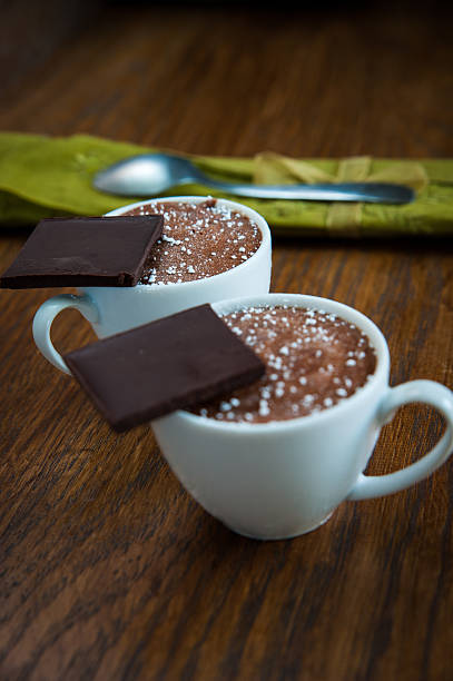 mousse de chocolate - foto de stock