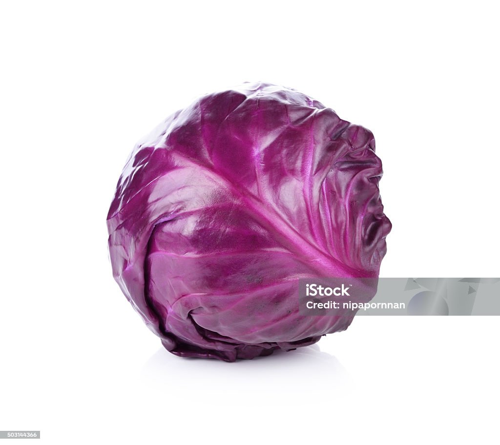 red cabbage isolated on white Agriculture Stock Photo