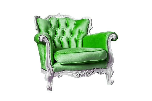 istock Green armchair isolated on the white background 503144558