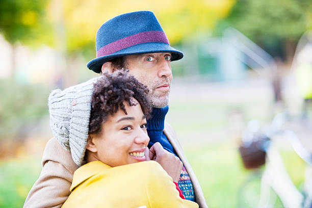 istock Couple in a London`s park 503147101