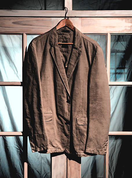 istock mens dress jacket on hanger 503148217