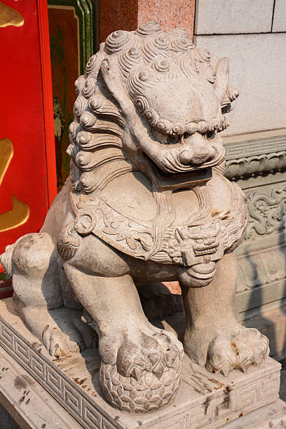 istock Stone lion, ancient Chinese traditional arts and crafts 503149257