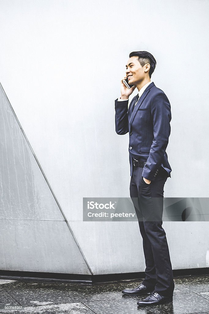 Empresário no telefone. - Foto de stock de Negócio empresarial royalty-free
