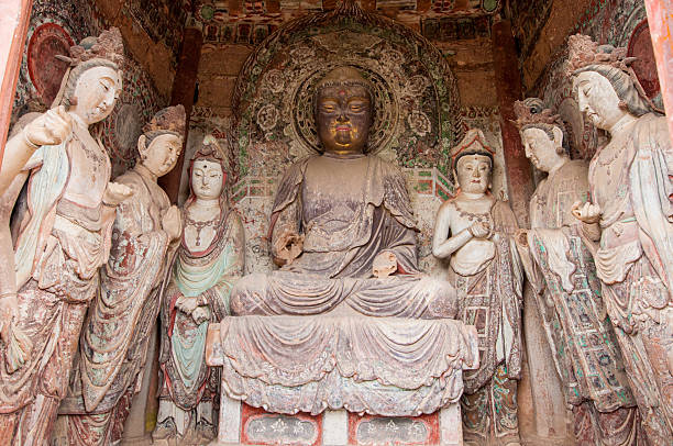 istock Maiji mountain grottoes 503151139