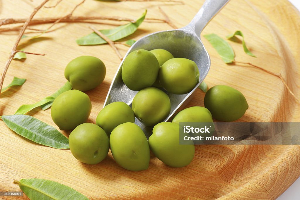 olive verdi - Foto stock royalty-free di Alimentazione sana