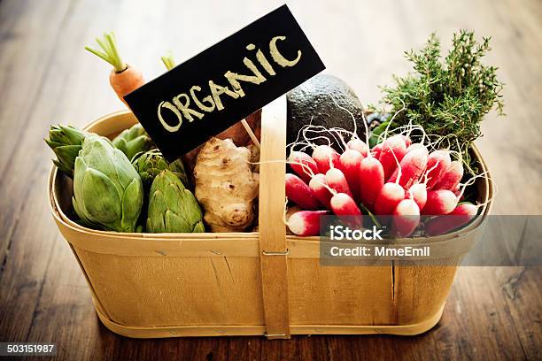 Vegetables Basket Stock Photo - Download Image Now - Artichoke, Avocado, Basket