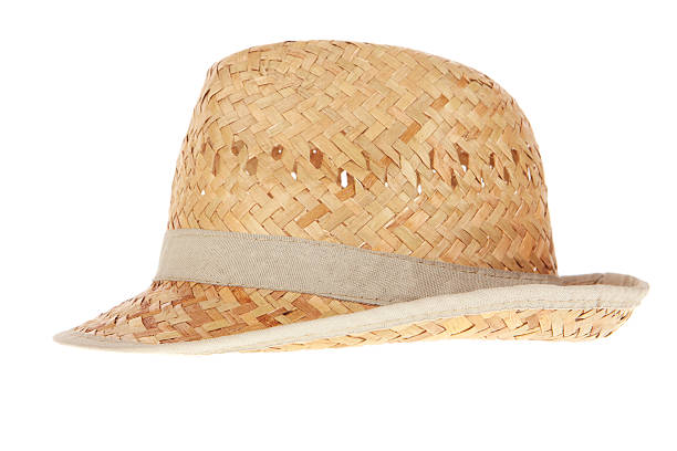 istock Side View of Straw Hat isolated on white 503152049