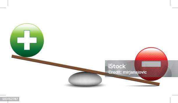Balancing Stock Vektor Art und mehr Bilder von Plus-Zeichen - Plus-Zeichen, Minus-Zeichen, Subtraktion