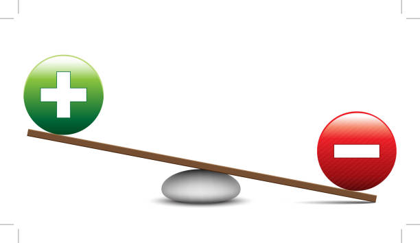 Balancing Balancing - concept subtraction stock illustrations
