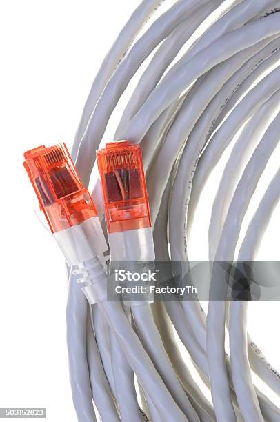 Network Computer Cable Stock Photo - Download Image Now - Cable, Close-up, Colors