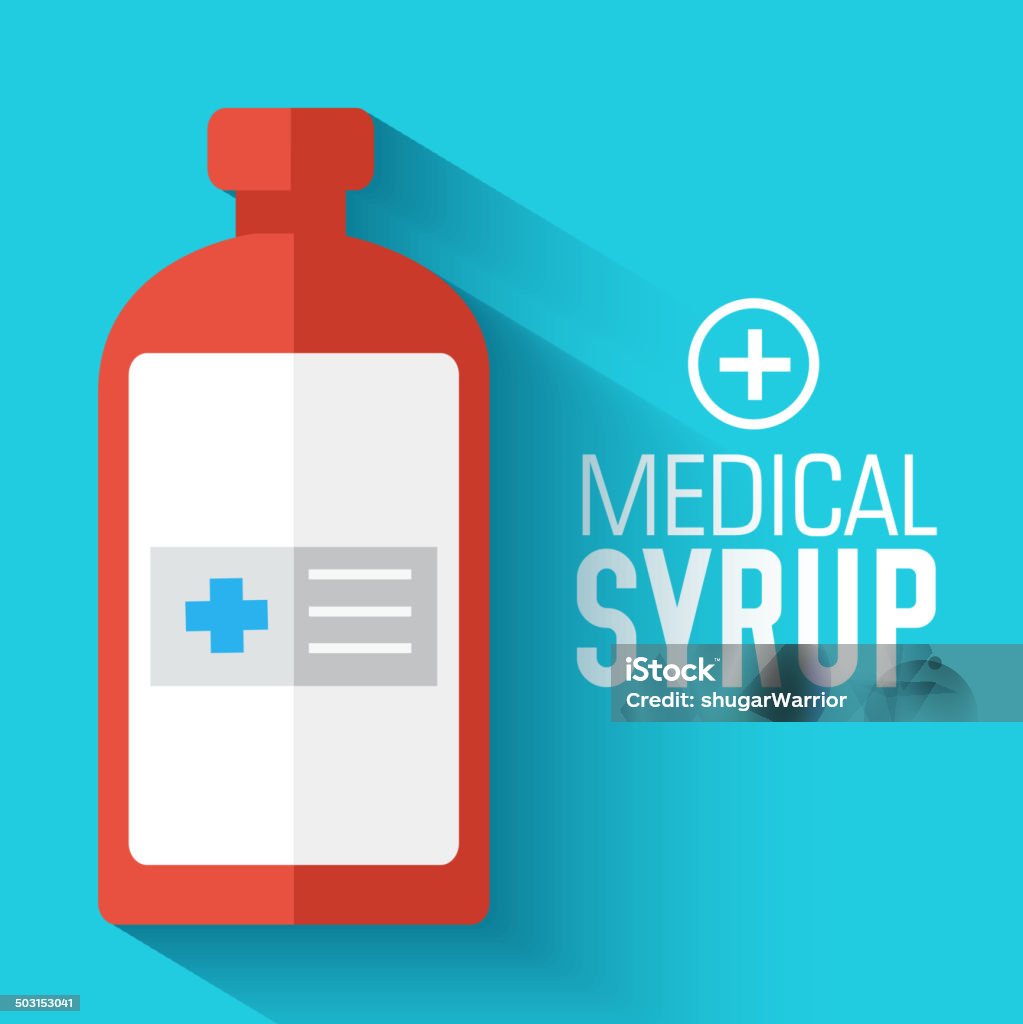 flat medical bottle pills background concept flat bottle in blue background Acetylsalicylic Acid stock vector
