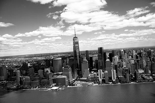 istock Freedom Tower.Aerial View.Black And White. 503153643