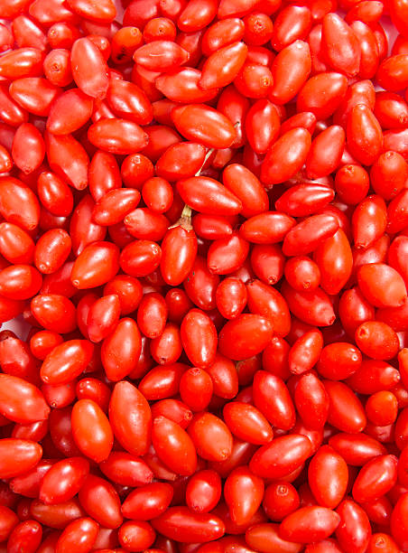 bayas goji (digupi) fondo - wolfberry fotografías e imágenes de stock