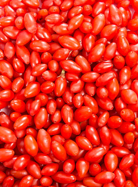 Goji Berries (Wolfberry) background Goji Berries (also known as Wolfberry) as detailed background image wolfberry berry berry fruit red stock pictures, royalty-free photos & images