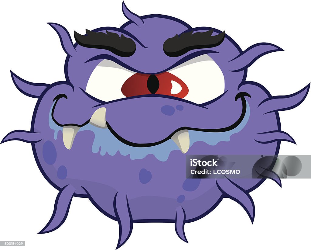 Cartoon Representation Of A Microorganism Virus Alien Or Monster Stock  Illustration - Download Image Now - iStock