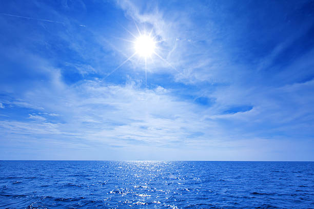 istock Sun, beautiful sky and blue ocean 503154483