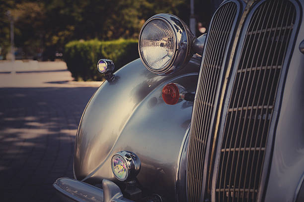 istock Retro postcard of the vintage car 503155254
